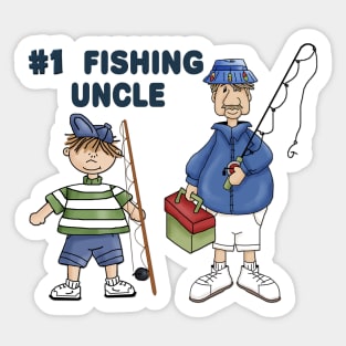 Number #1 Fishing Uncle Sticker